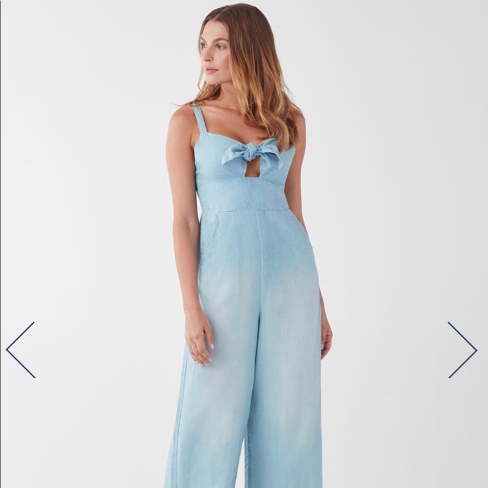 Splendid Tank Jumpsuit with tie front XS and S